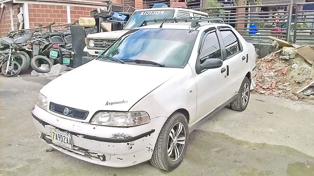 Recuperaron vehículo robado en vía hacia La Mariposa