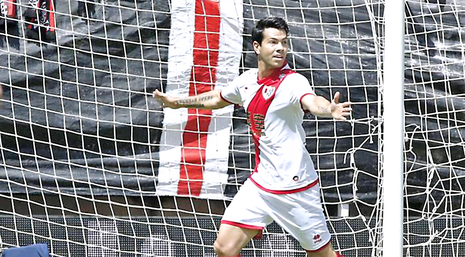 Cayó el primer gol de “Miku” con el Rayo Vallecano