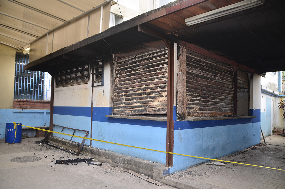 Piden flexibilización de horarios por incendio en cantina