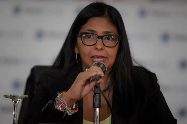 Delcy Rodríguez: “Venezuela es un país acosado mediáticamente”