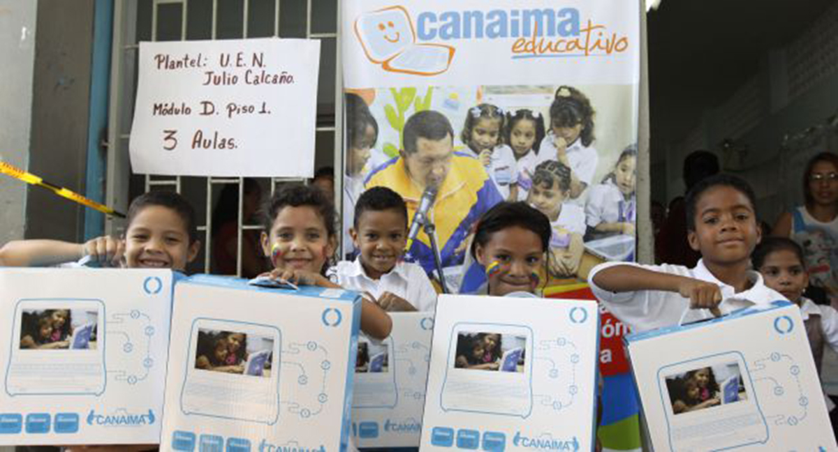 Más de 3,7 millones de niños tienen  una computadora Canaima