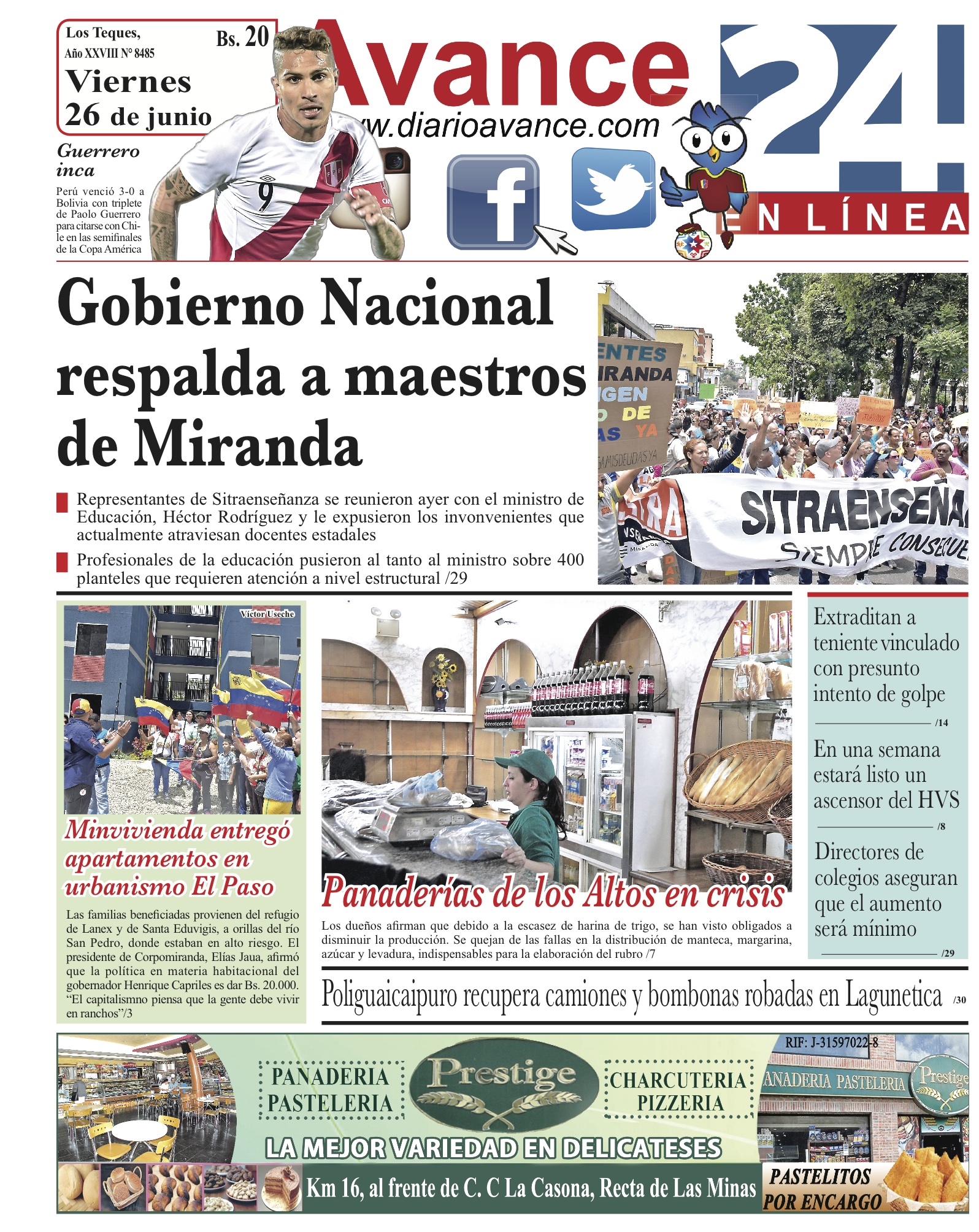 Portada 26 de junio de 2015