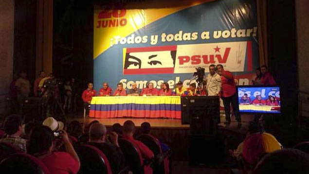 Lista de candidatos electos del Psuv para las parlamentarias