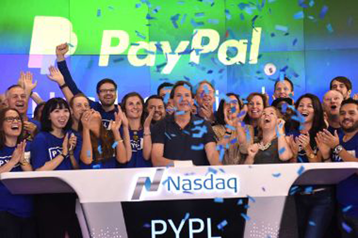 PayPal es valorada en $52.000 millones en retorno al Nasdaq