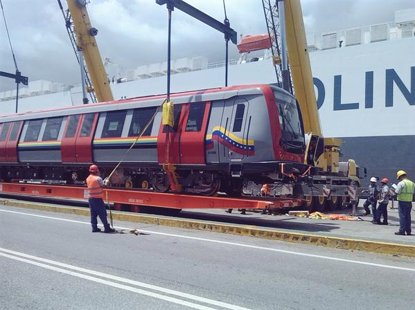 Llegó a Venezuela tercer tren Metrópolis para Metro Los Teques