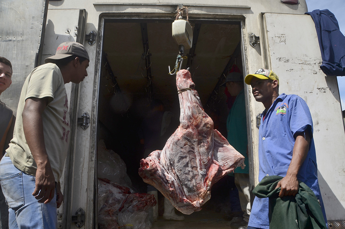 Distribuyeron 30 toneladas de carne al Frente Carniceros