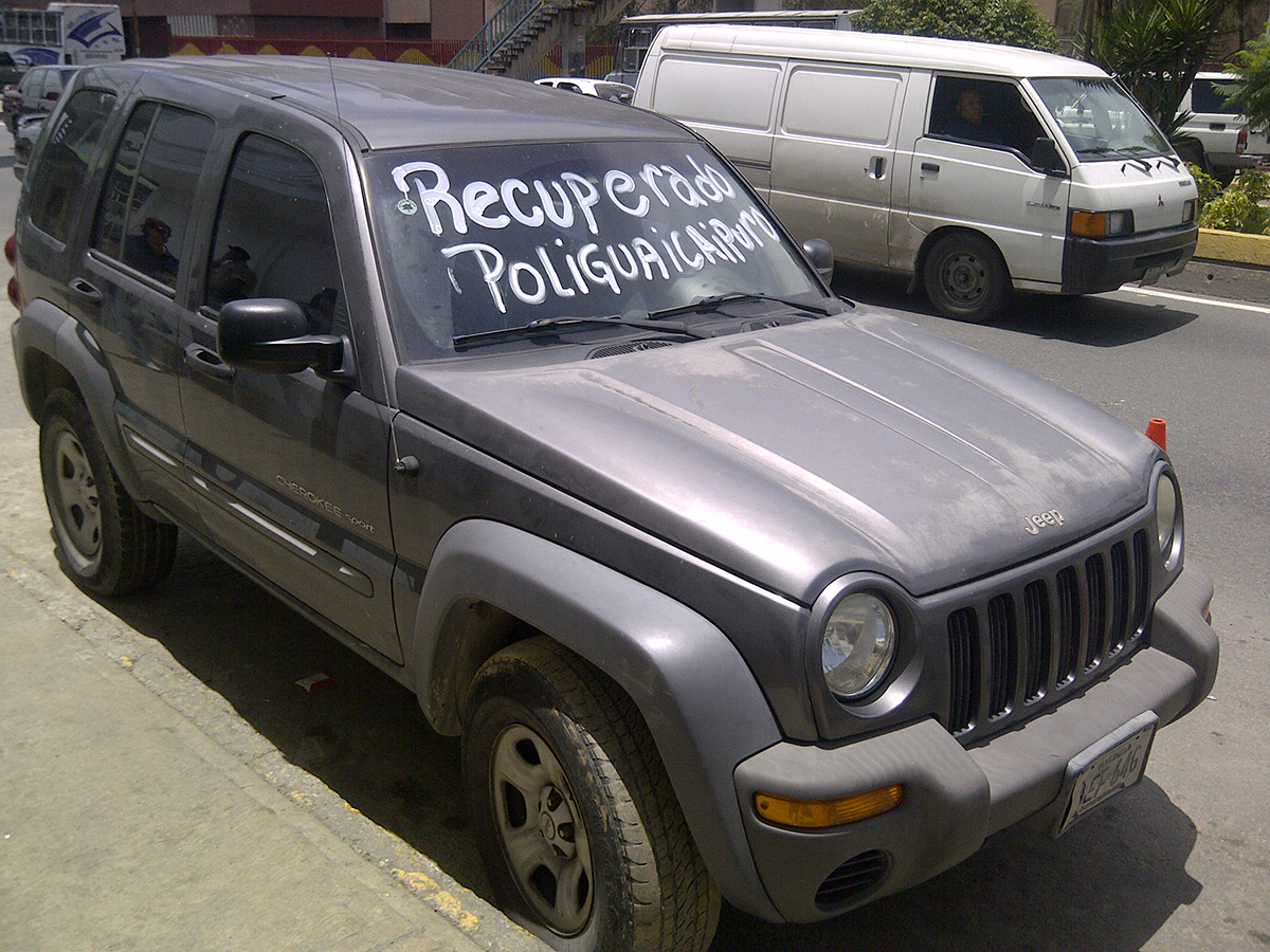 Cayó par de choros en plaza Bolívar de Los Teques