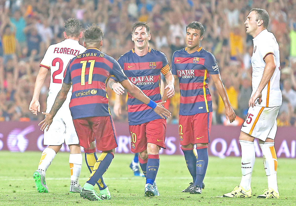 Messi y Neymar le dan brillo al Barcelona
