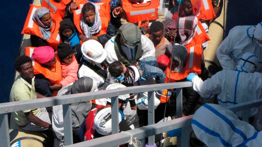 Al menos 50 cadáveres fueron recuperados en el Mediterráneo