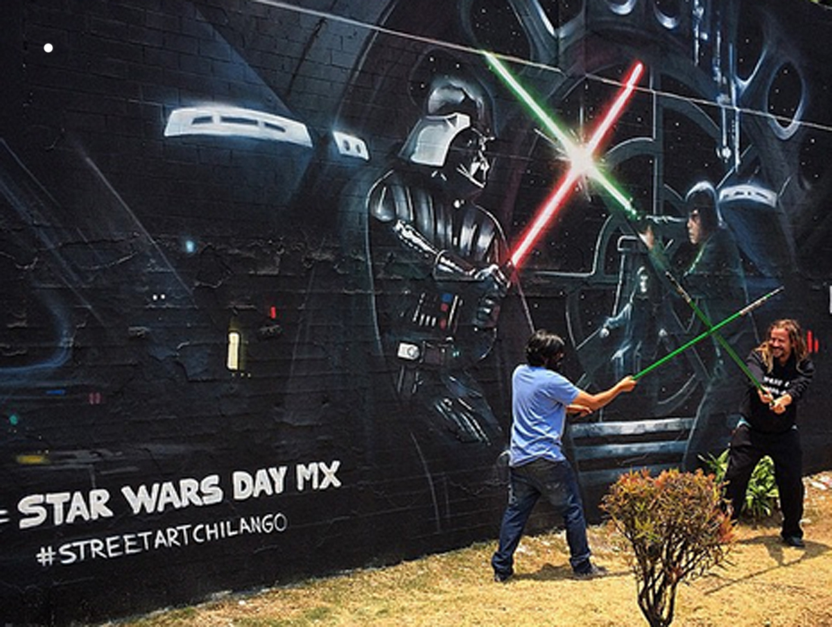 Artista pintó paredes de México con el universo de Star Wars