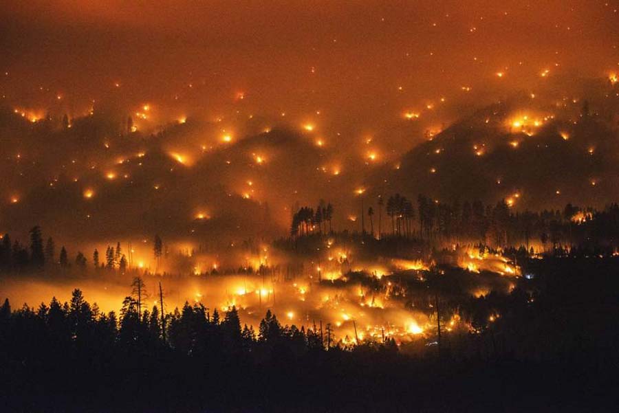 Incendio forestal destruye al menos 100 casas en California