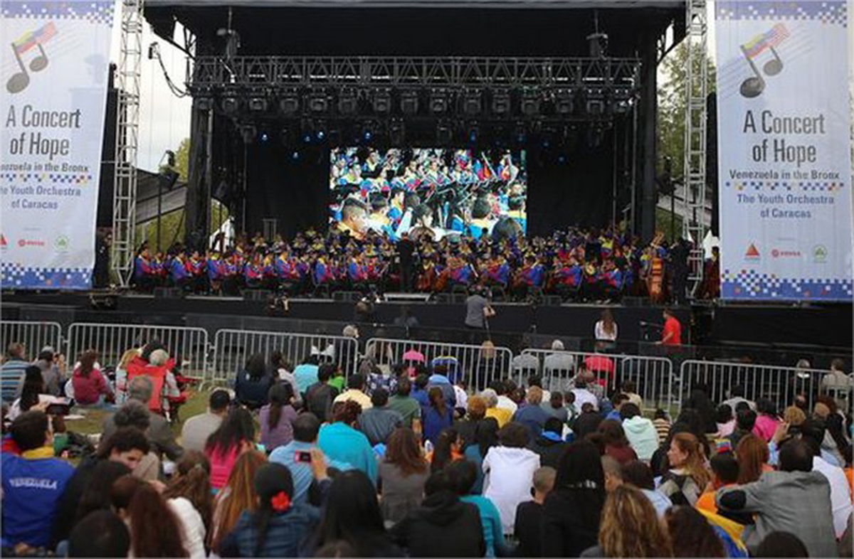 Orquesta Sinfónica Juvenil de Caracas se presentó en el Bronx de Nueva York  (+Fotos)