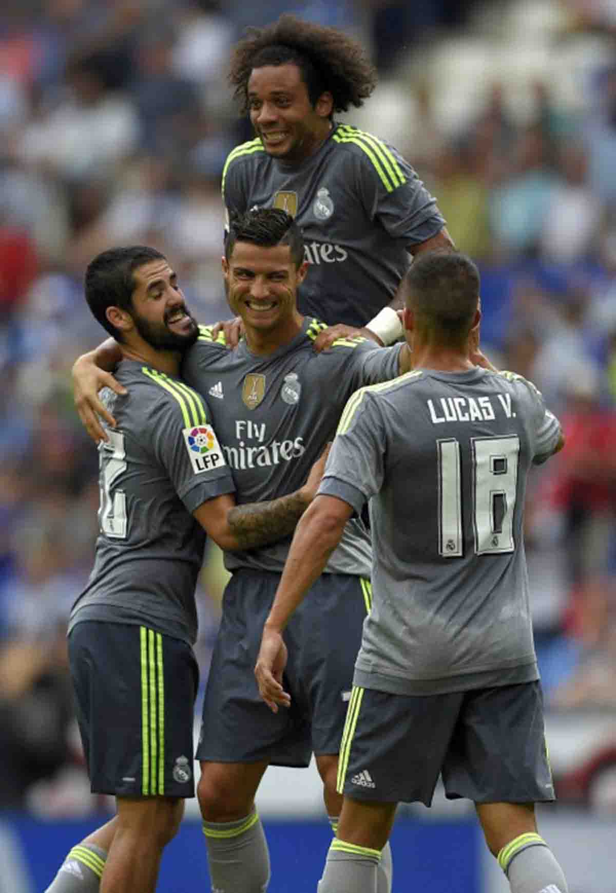 Cristiano le marcó cinco goles al Espanyol