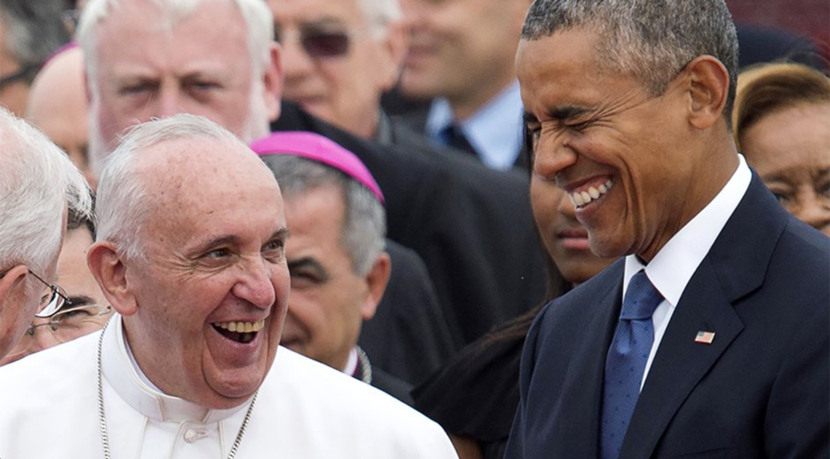 Papa Francisco es recibido en EEUU por Barack Obama