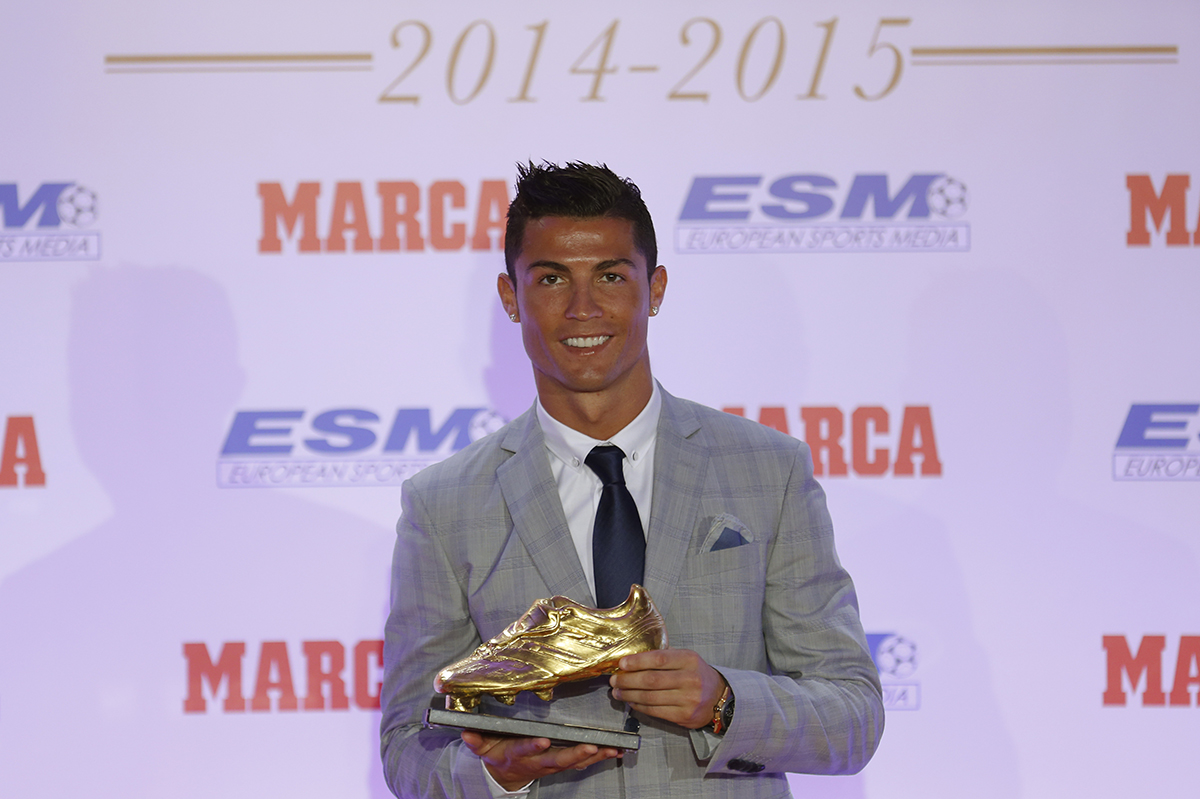 Cristiano recibe la Bota de Oro