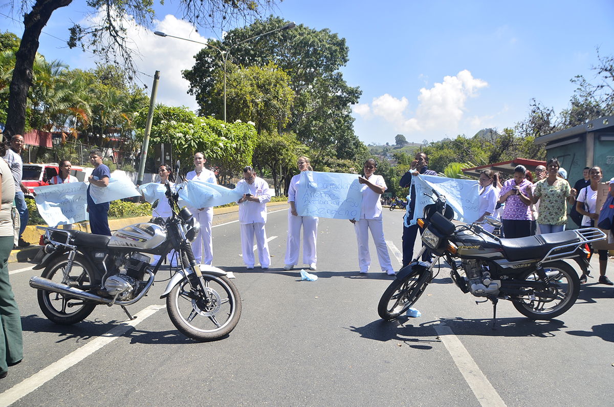 Personal del HVS trancó la Bicentenario por segundo día consecutivo