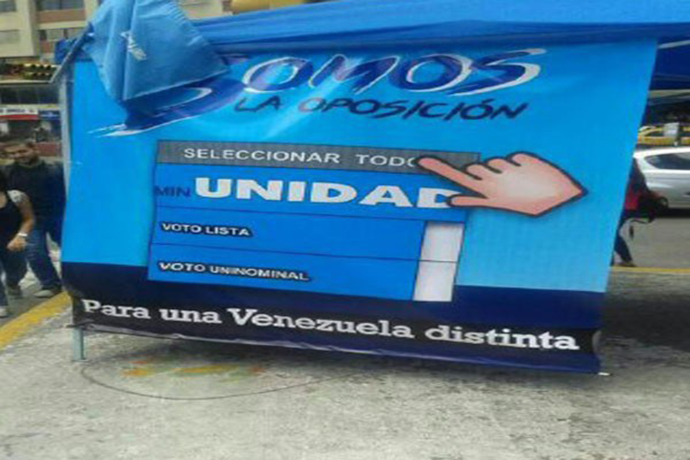 #Copei: Usan tarjeta de MIN Unidad para confundir