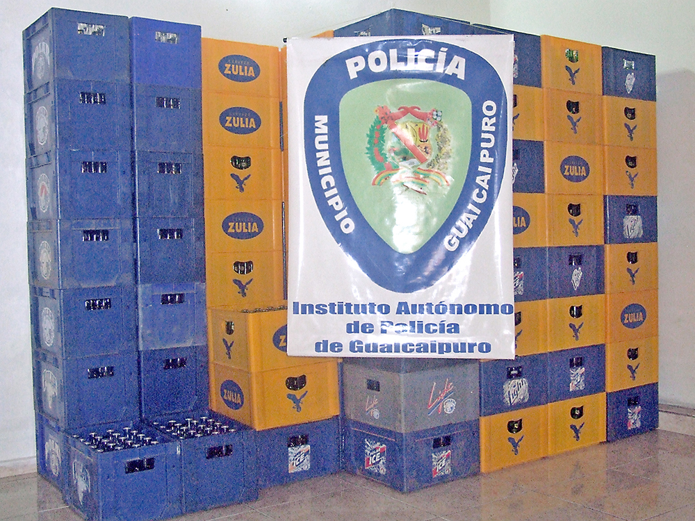 Poliguaicaipuro decomisa 123 cajas de cerveza en San Pedro