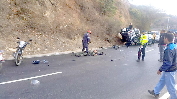 Accidente en la Panamericana dejó muerto a guardia nacional