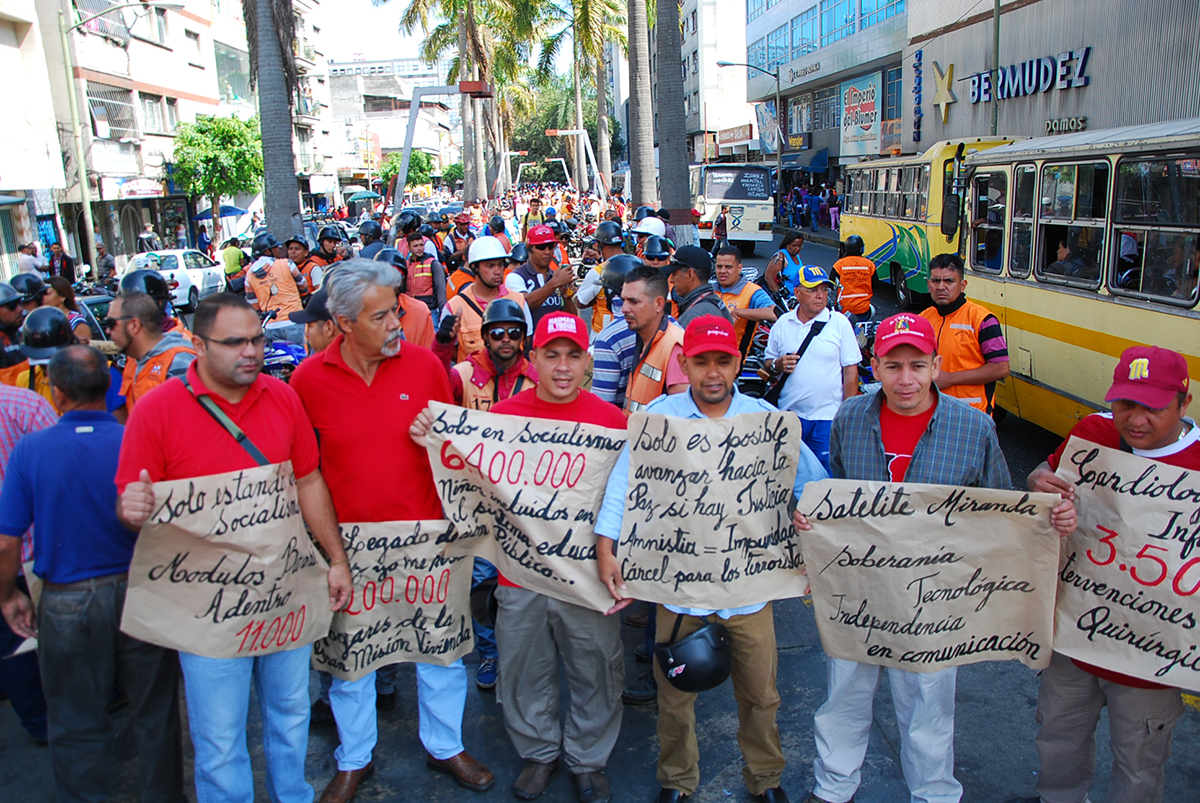 Chavistas se movilizaron  contra la Ley de Amnistía   