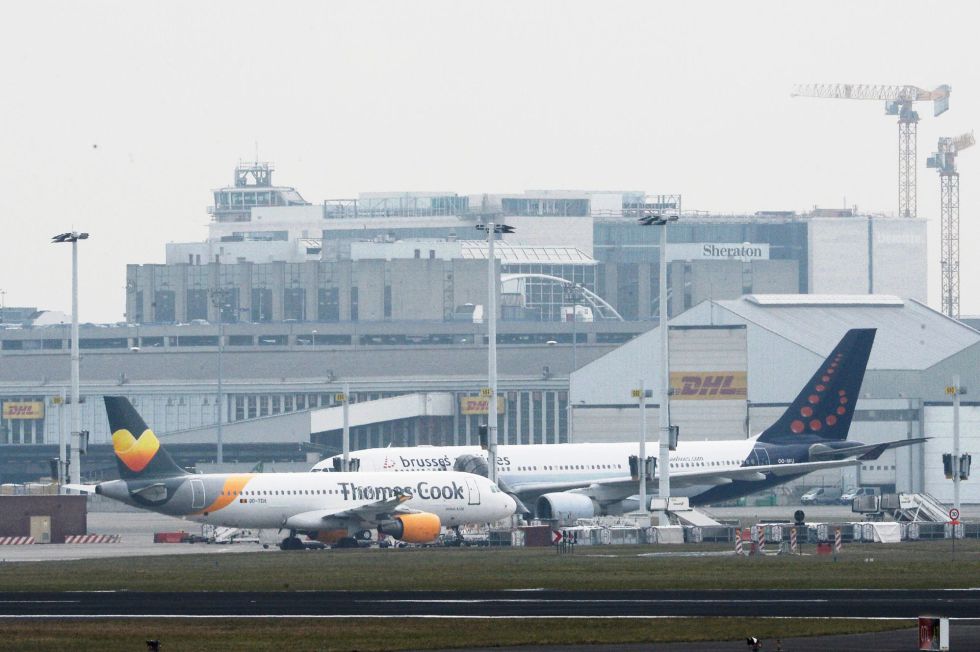 Despliegue policial en reapertura del aeropuerto de Bruselas