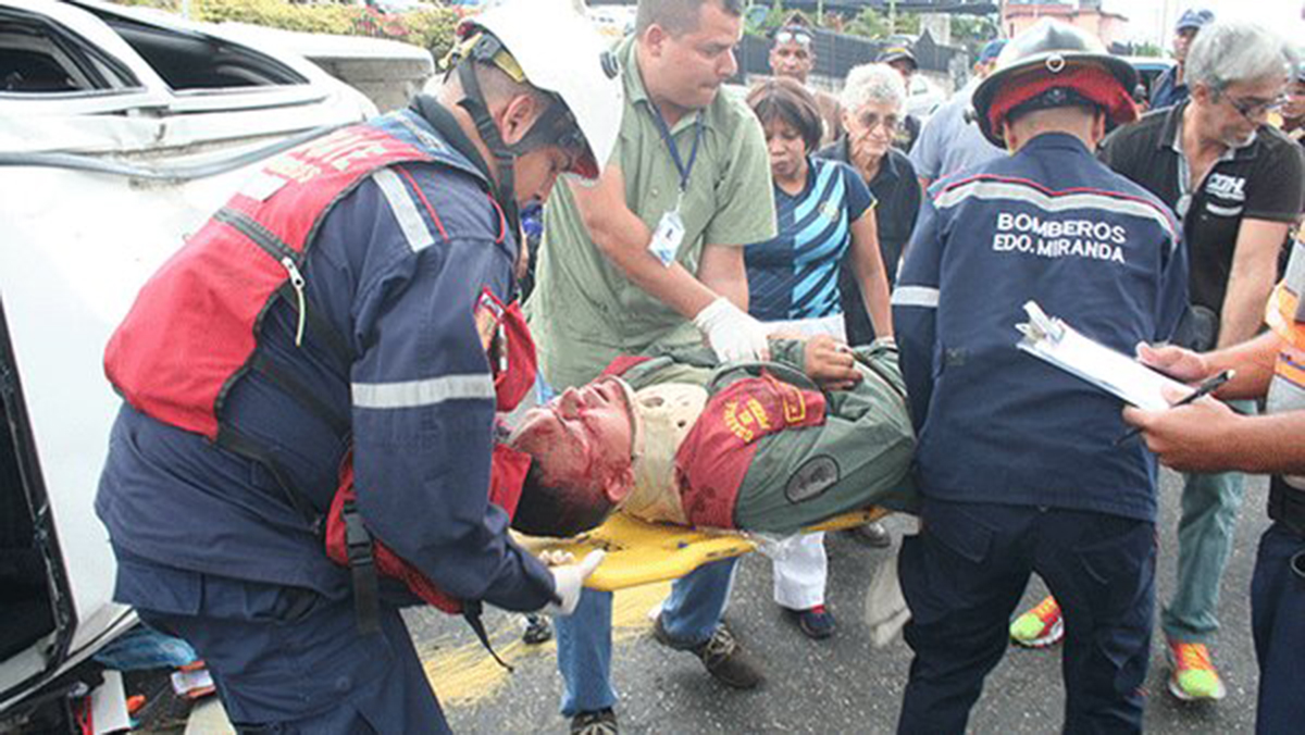 Heridos dos guardias del pueblo en choque de la Intercomunal Guarenas-Guatire