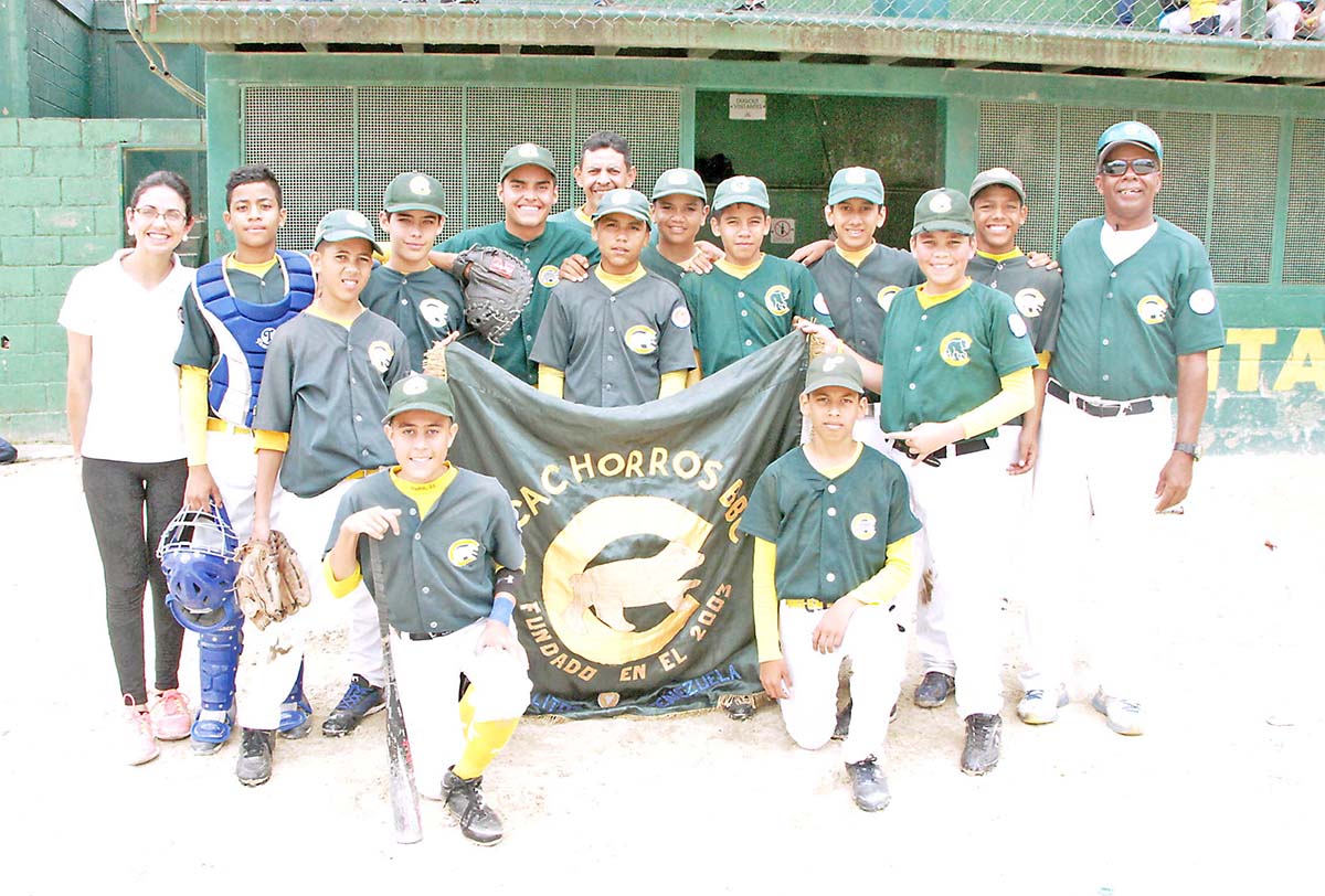 Cachorros campeón de beisbol prejunior Criollitos de Venezuela