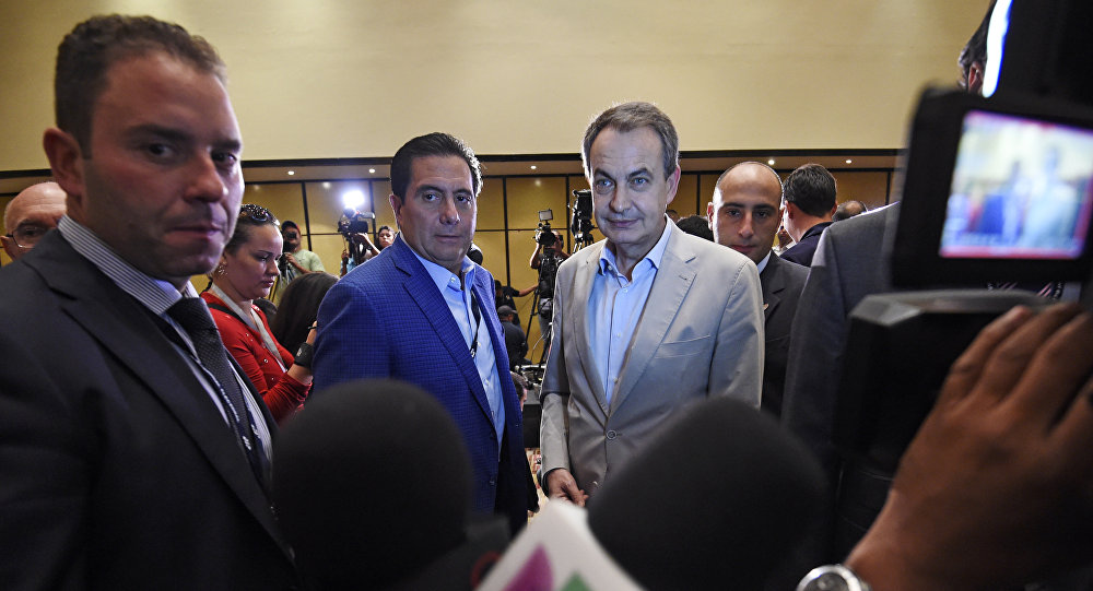 Mediadores Rodríguez Zapatero y Torrijos están de nuevo en Venezuela