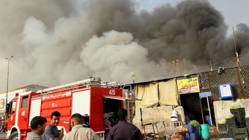 Mueren 11 bebés prematuros por incendio en hospital de Bagdad