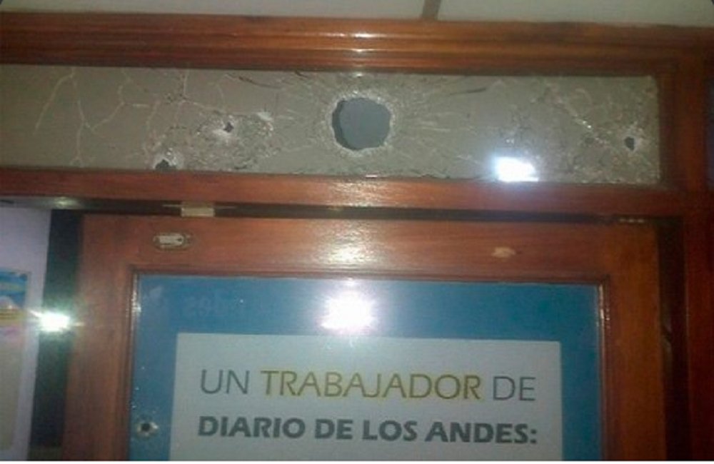 Diario Los Andes recibió atentado en horas de la madrugada