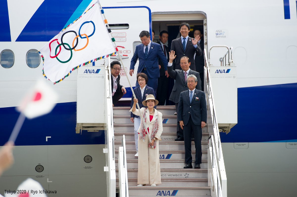 La bandera olímpica ya se encuentra en Tokio