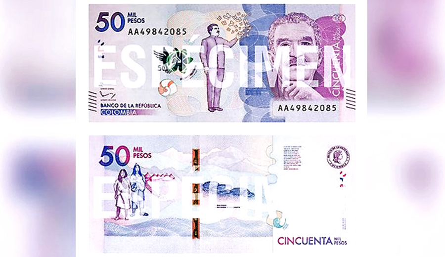 En Colombia ya circula billete con imagen del García Márquez