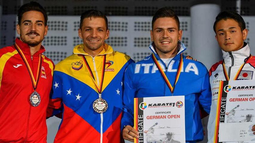 ¡Orgullo venezolano! Karateca Antonio Díaz quedó campeón del Abierto en Alemania
