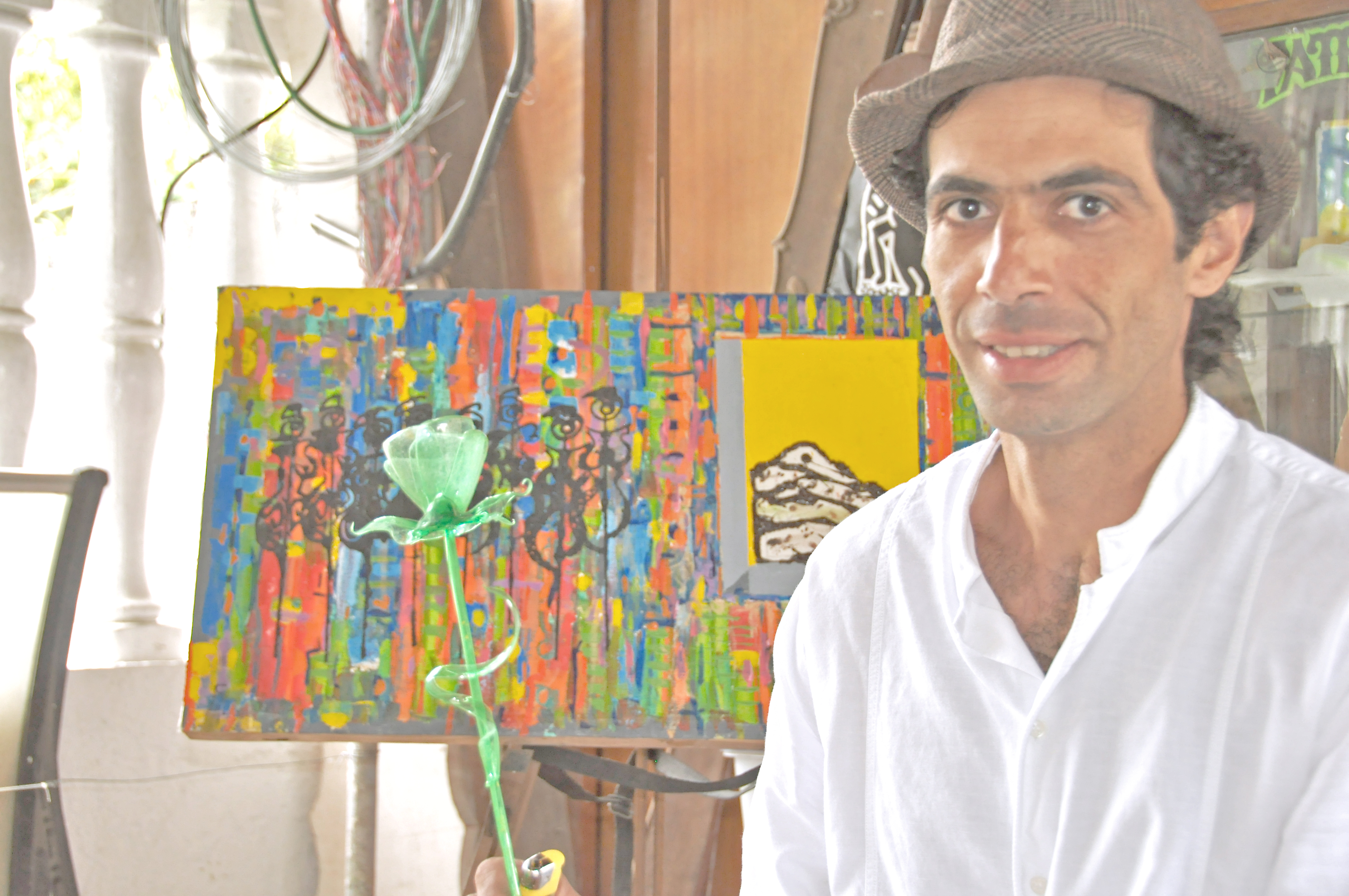 “Amarillo” Piña, artista con sello ecologista