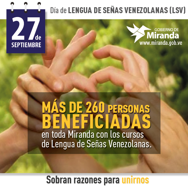 Más de 260 Personas son Beneficiadas con los Cursos de Lengua De Señas Venezolana