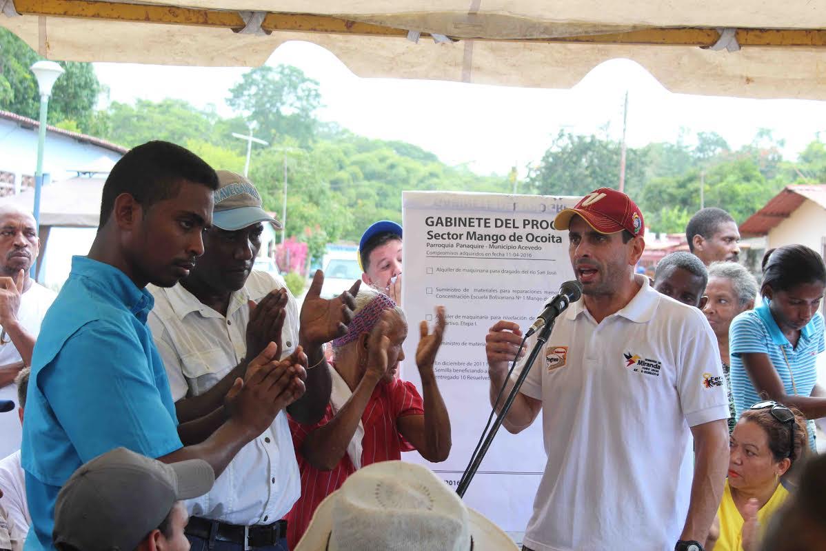 Capriles: Los venezolanos están perdiendo kilos porque no están comiendo