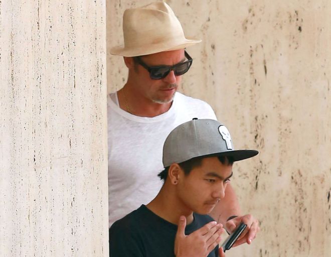 Brad Pitt no ha visto a su hijo mayor desde que Jolie solicitó el divorcio