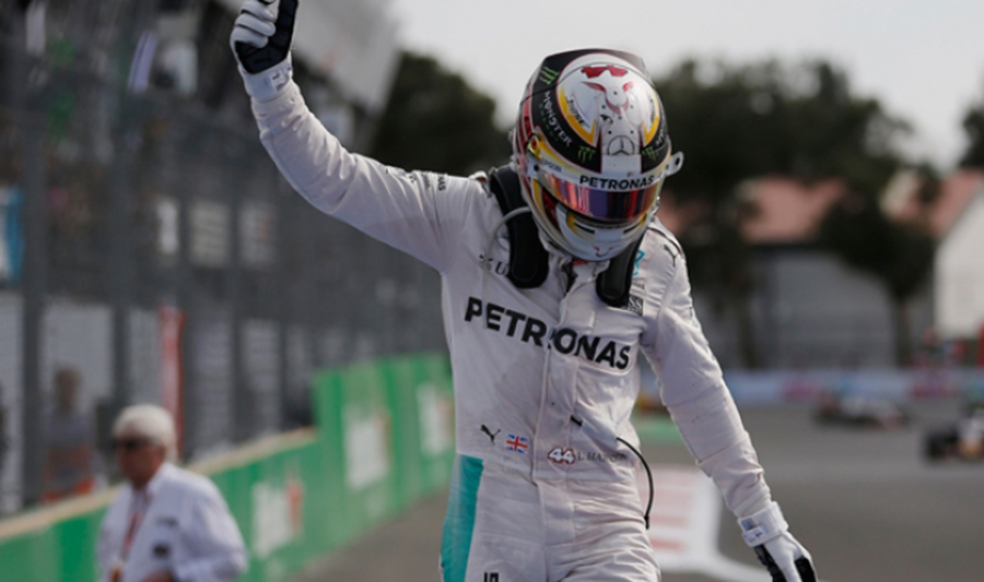 Hamilton quedó en lo más alto de México