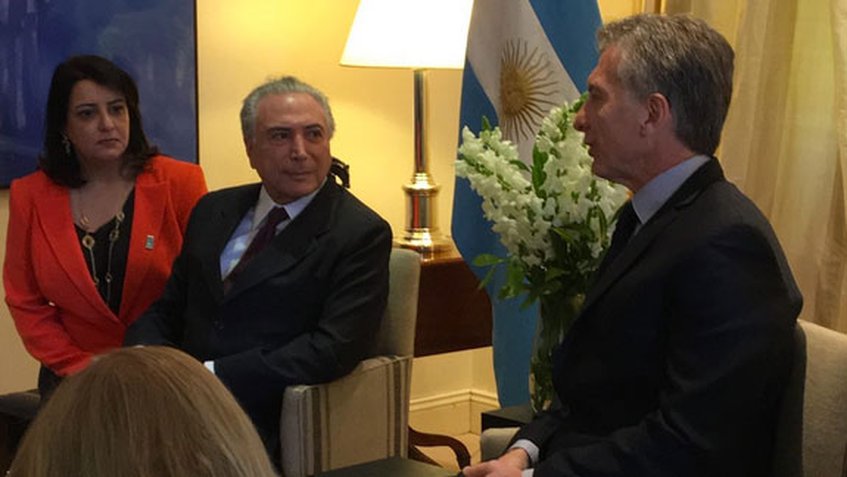Macri y Temer exhortan a Venezuela a cumplir normas