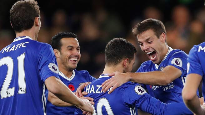 Chelsea le dio un repaso al Everton
