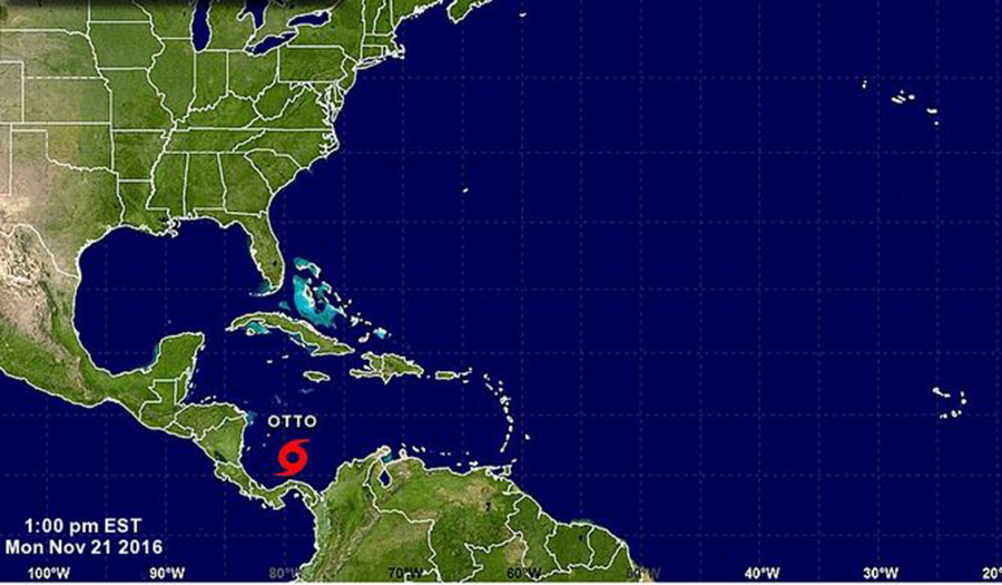 Tormenta Otto amenaza a Nicaragua y Costa Rica