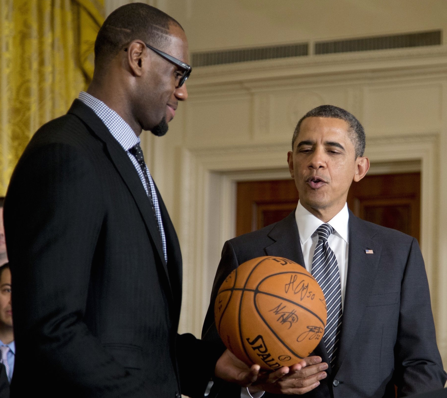 Barack Obama recibió a LeBron James y sus Cavaliers en la Casa Blanca