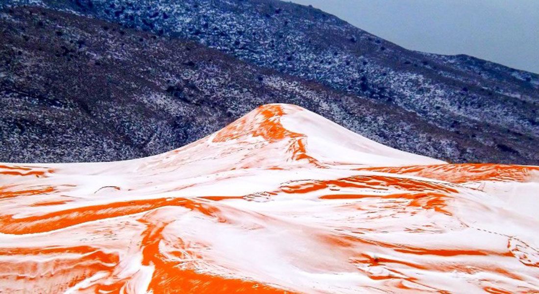 Primera nevada en el desierto del Sahara en más de 37 años