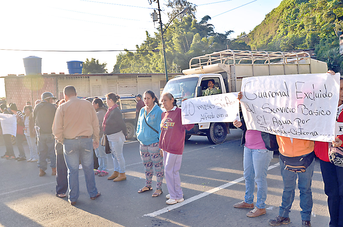 Cuatro protestas por falta de agua