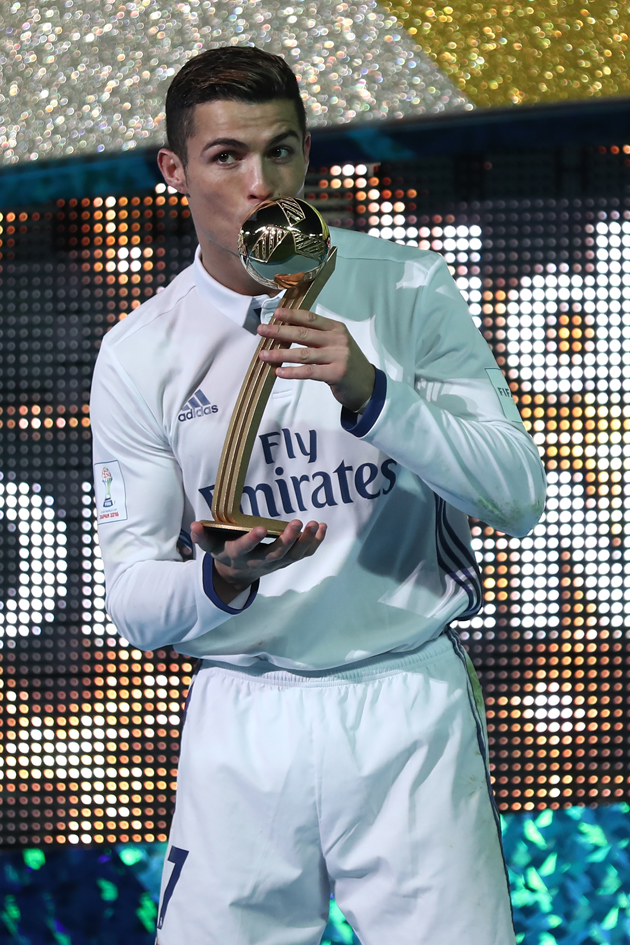 Cristiano Ronaldo es elegido Balón de Oro del Mundial de clubes