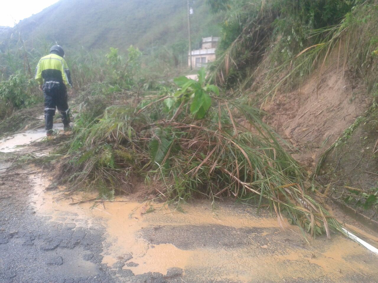 Contabilizan 37 derrumbes por las lluvias