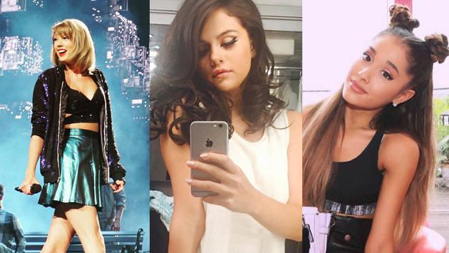 Las más grandes en Instagram Selena Gómez, Taylor Swift y Ariana Grande