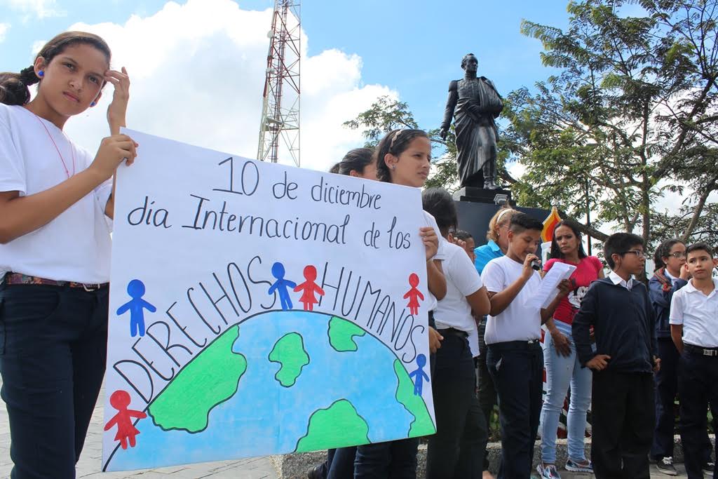 Niños carrizaleños se suman a la lucha por los Derechos Humanos