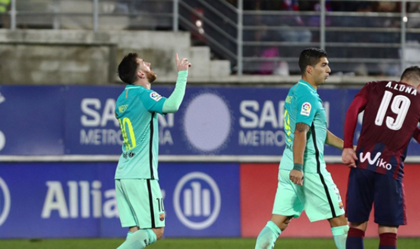 Barcelona jugó tranquilo ante el Eibar para ganar 4-0