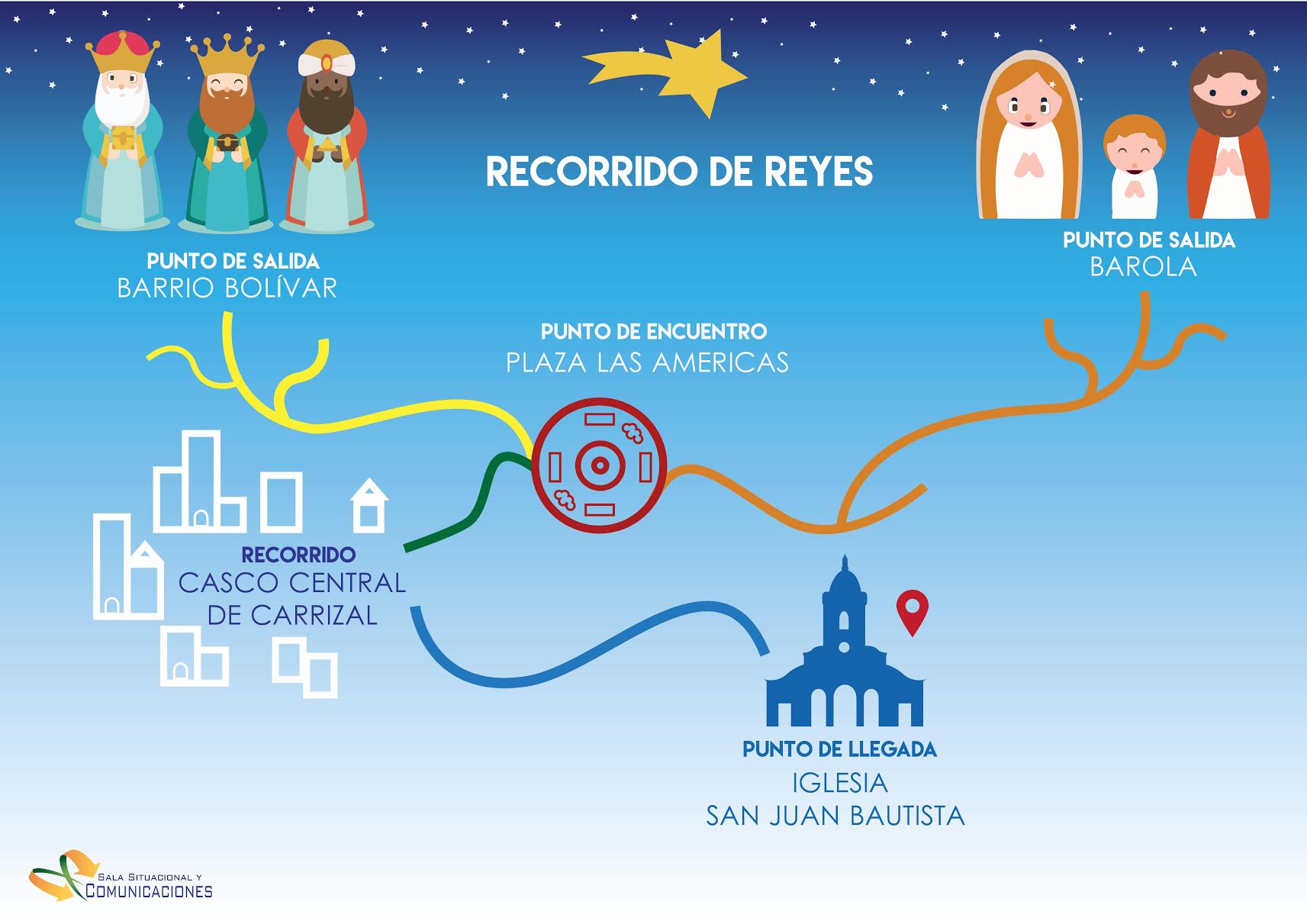 Reyes Magos recorrerán calles carrizaleñas en su día